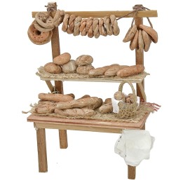 Stall with bread and friselle cm 8,5x6x12,2 h