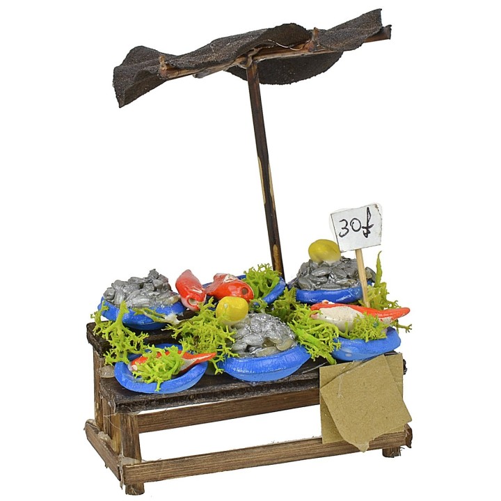 Fish counter with umbrella cm 7,2x3,4x3,4 h