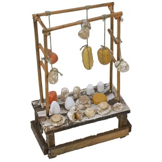 Bancarella con formaggi cm 9,7x5x15 h