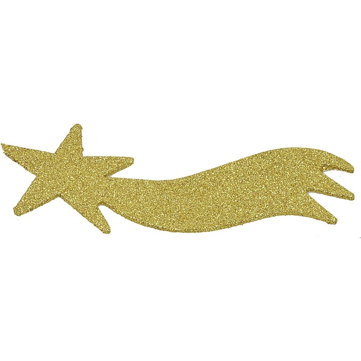 Stella cometa oro cm 22,5x9 h