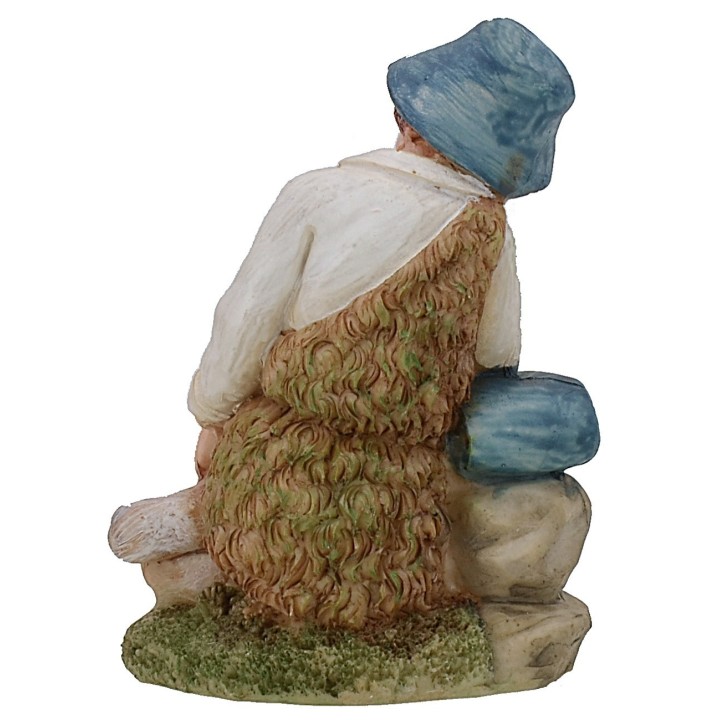 Shepherd resting series 15 cm in resin