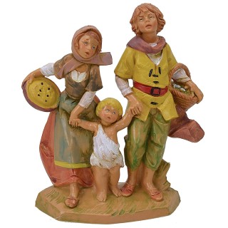 Familia con niño serie 12 cm Fontanini