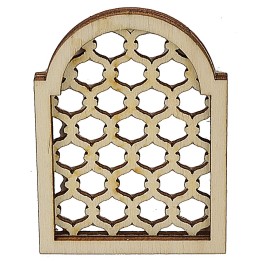 Arab window inlaid in wood cm 5,5x0,6x7,5 h
