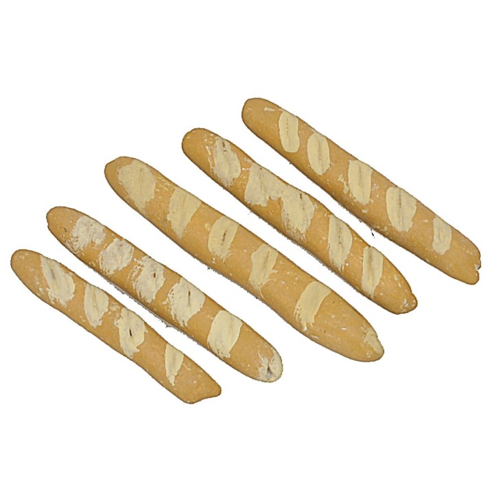 Set of 5 baguette breads 3.5-4.9cm