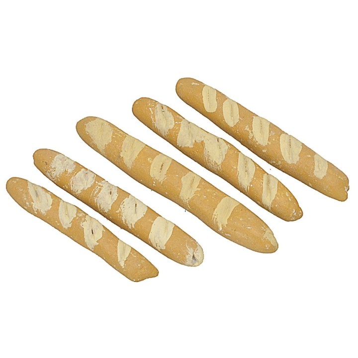 Set of 5 baguette breads 3.5-4.9cm