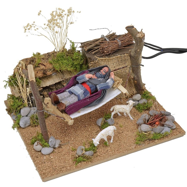 Dormiente sull'amaca in movimento 10 cm