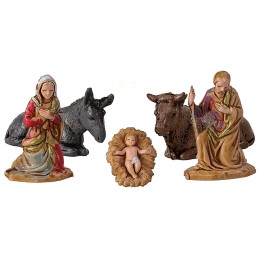 Nativity 5 subjects series 3.5 cm Landi Moranduzzo