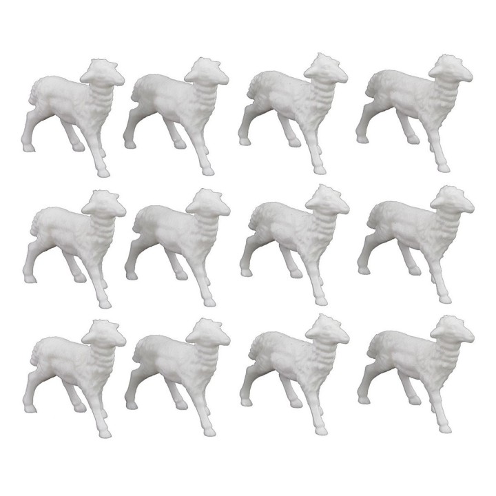 Set of 12 Sheep, cm 2,5x2 Art. 