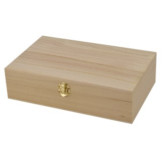 Rectangular wooden box cm 27x17x7,1 h