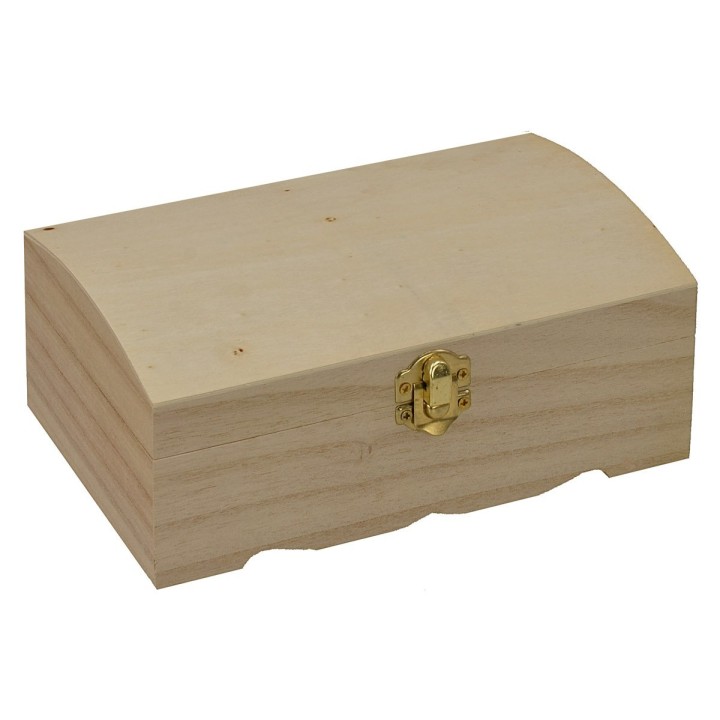 Baúl de madera de 19,2X12,5X7,8 cm h