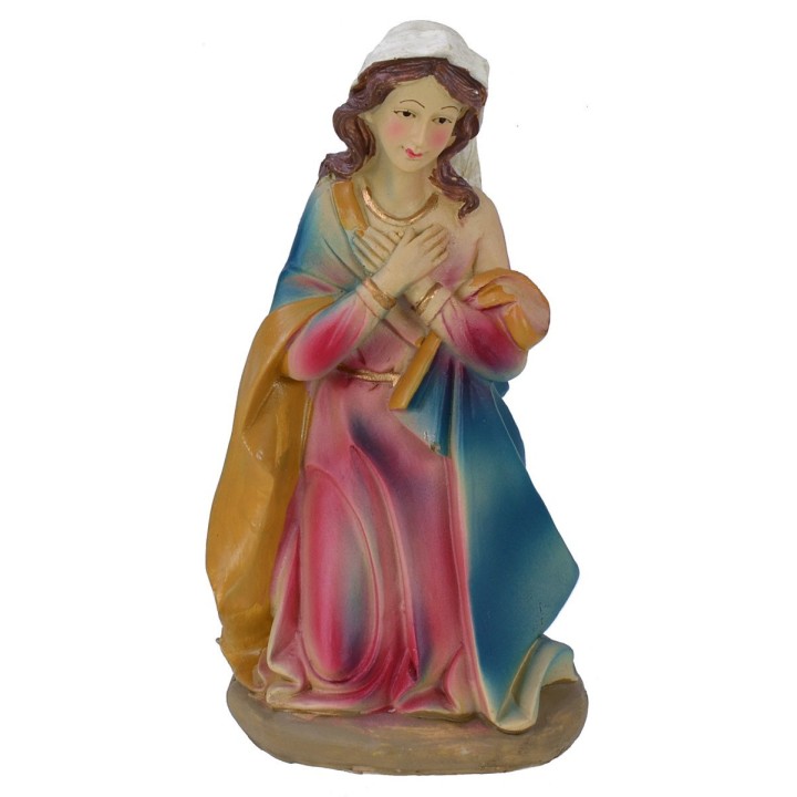Madonna arrodillada en resina serie 30 cm