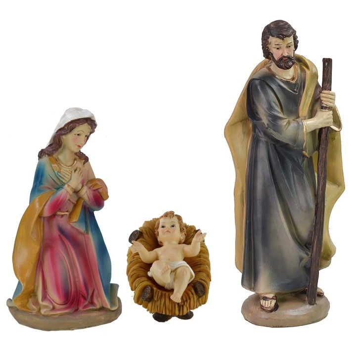 Natividad 3 sujetos en resina serie 30 cm