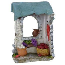 Greengrocer's shop in resin cm 10x4,5x14,8 h