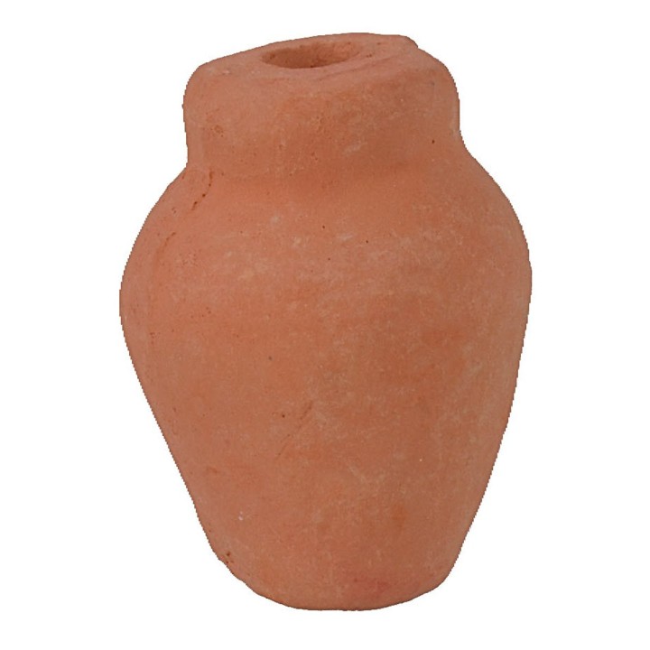 Set of 5 terracotta pots h 2.3 cm