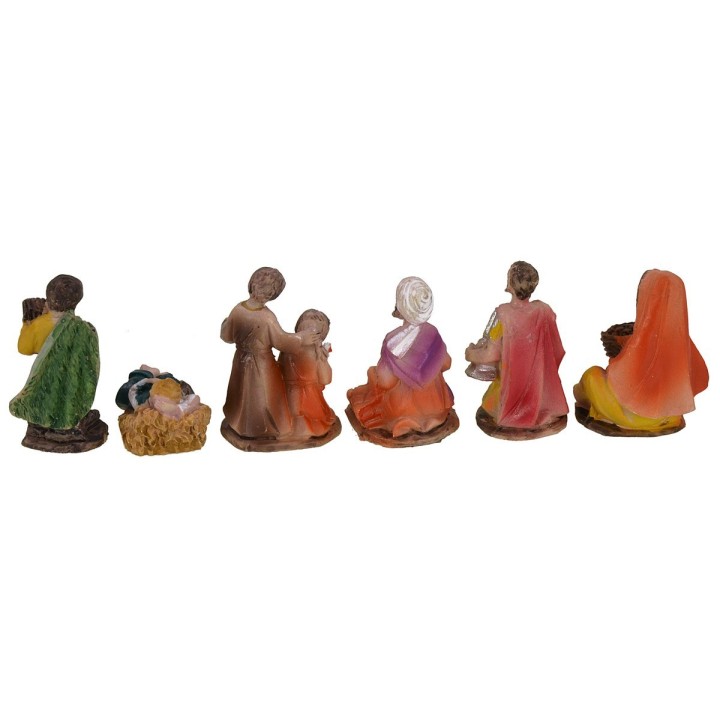 Conjunto de 24 figuritas de resina de 6,5-7 cm.