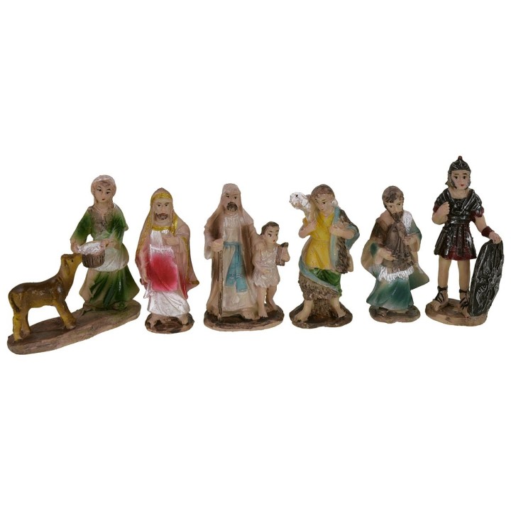 Set of 24 resin figurines 6.5-7 cm