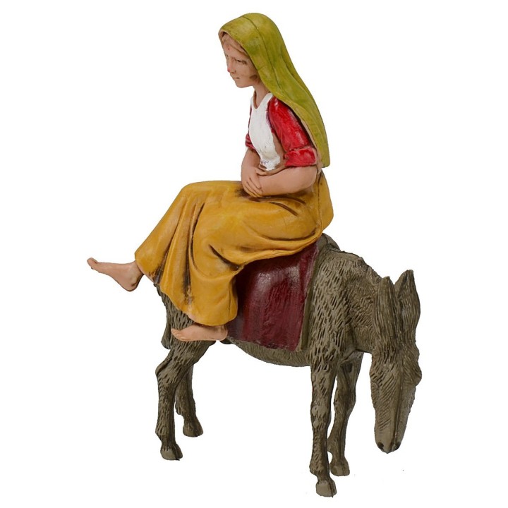 Mujer sentada para burro serie 10 cm Landi Moranduzzo