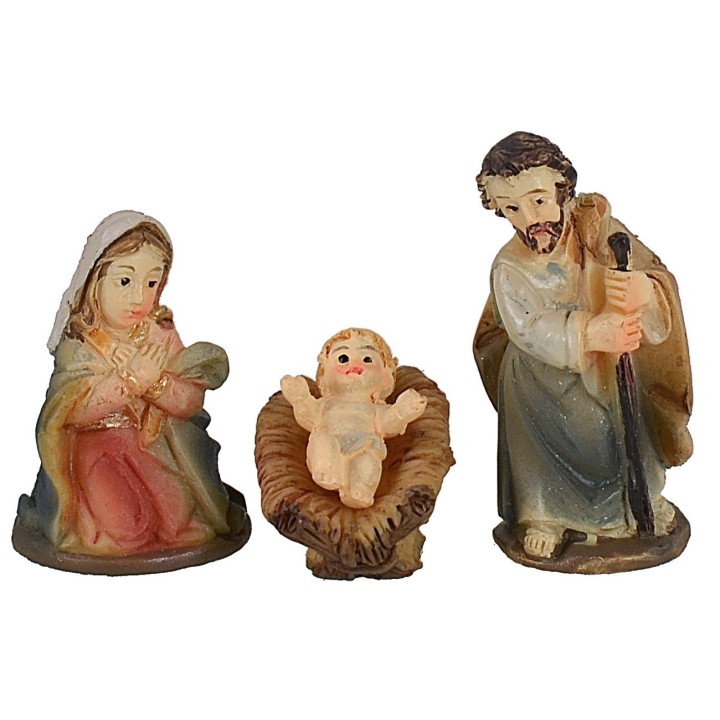 Nativity 5 subjects in resin 3.5 cm