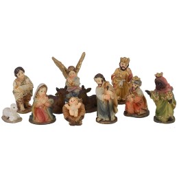 Natività 11 soggetti in resina 3,5 cm