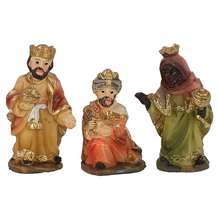 Nativity 11 subjects in resin 3.5 cm