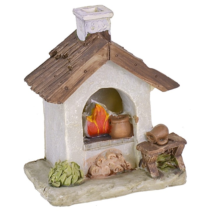 Battery-operated oven with fire cm 9x6x10,8 h