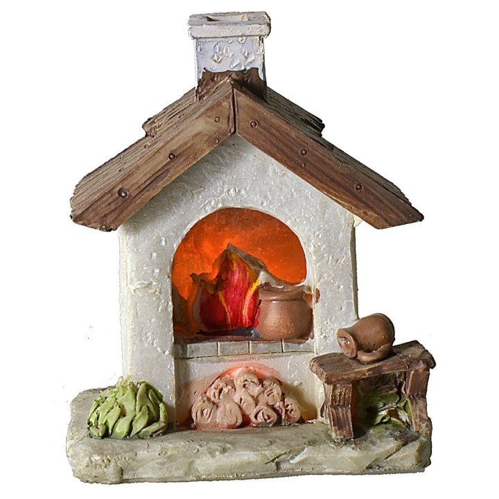 Battery-operated oven with fire cm 9x6x10,8 h