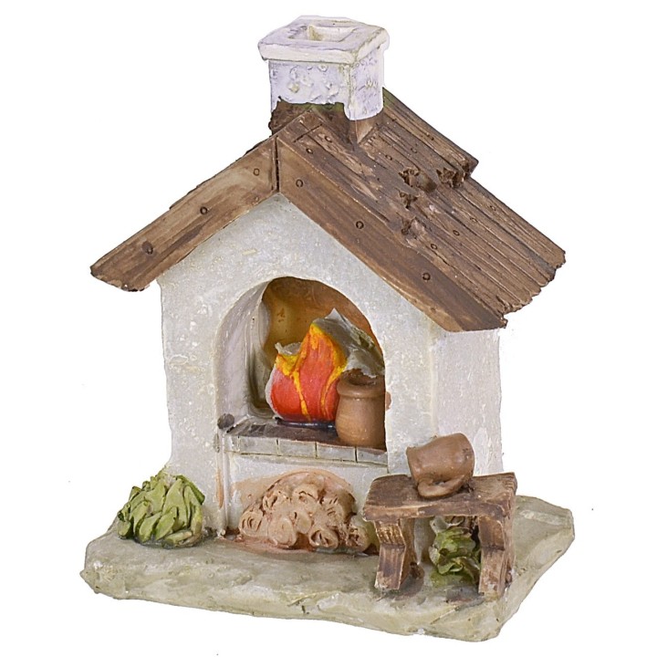 Battery-operated oven with fire cm 9x6x10,8 h
