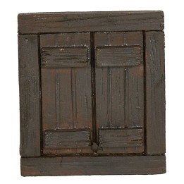 Ventana de resina efecto madera cm 5,8x0,6x6,6 h