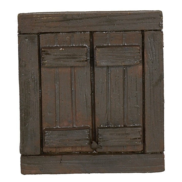 Ventana de resina efecto madera cm 5,8x0,6x6,6 h