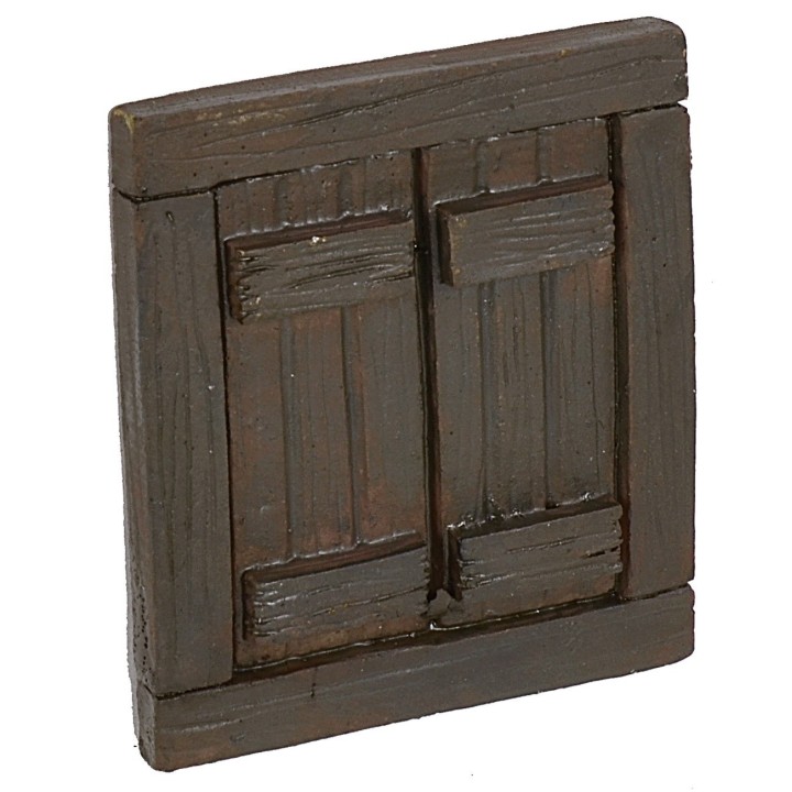 Finestra in resina effetto legno cm 5,8x0,6x6,6 h