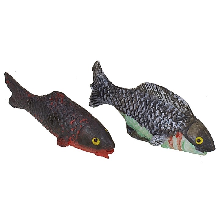 Set of two fish in resin