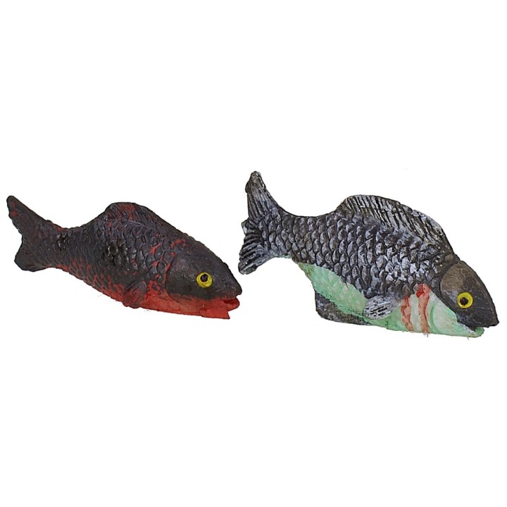 Set of two fish in resin