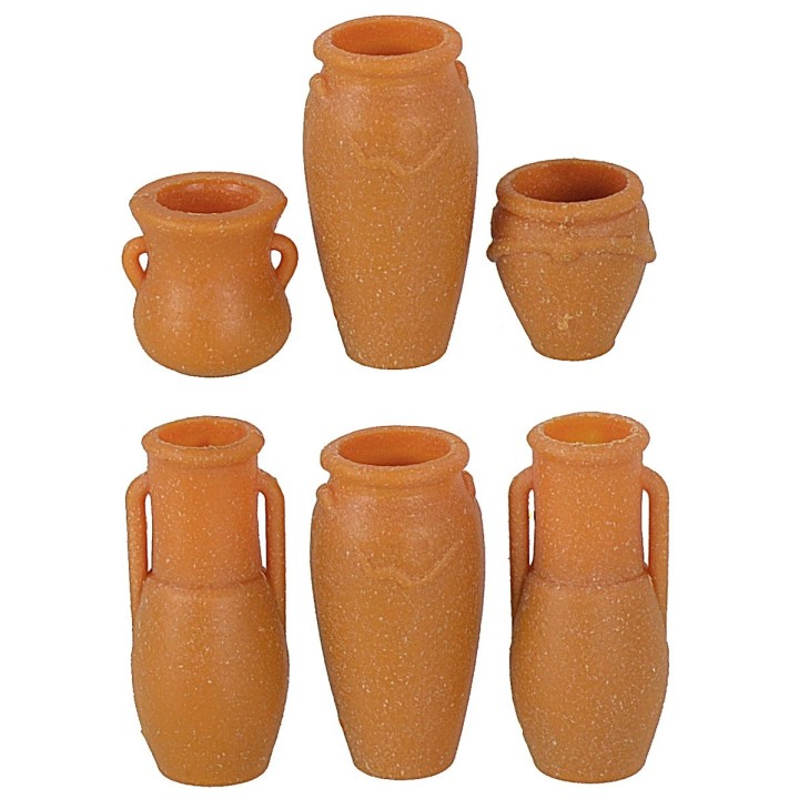 Set of 6 pvc jars