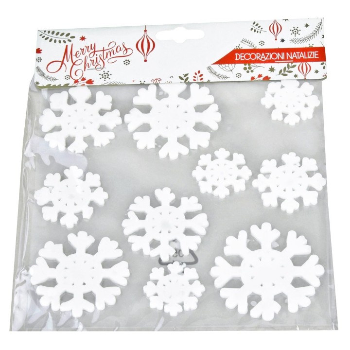Vinilo decorativo 10 copos de nieve