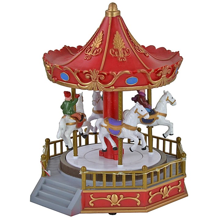 Carousel carousel with horses battery-operated 18.5x20x24h cm