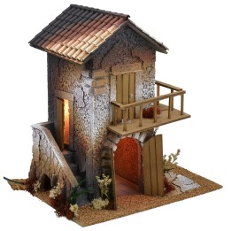 Illuminated house for Crib on two floors with large balcony