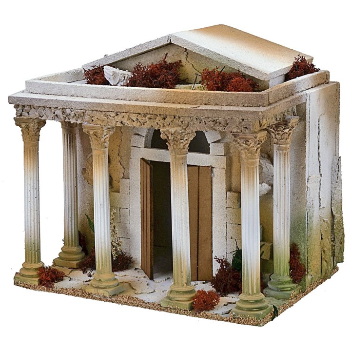 Templo con columnata cm 35x25x32,5 h
