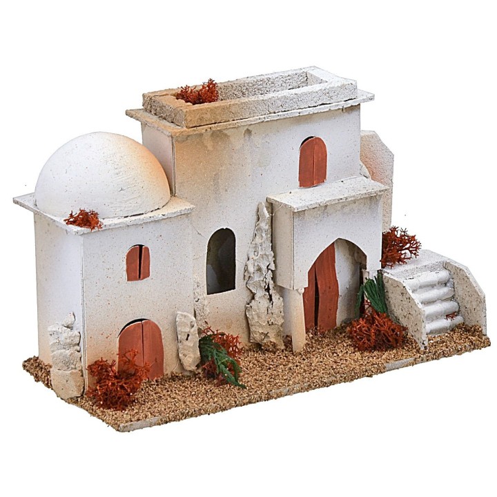 Casas árabes con cúpula y escalera de 26,5x12,5x16 cm h