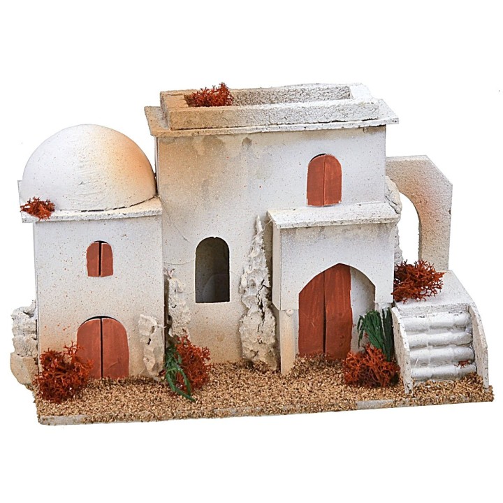 Case arabe con cupola e scalinata cm 26,5x12,5x16 h