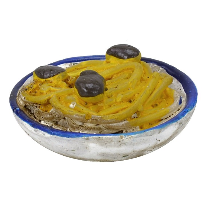 Set of 3 plates with dishes ø 3 cm