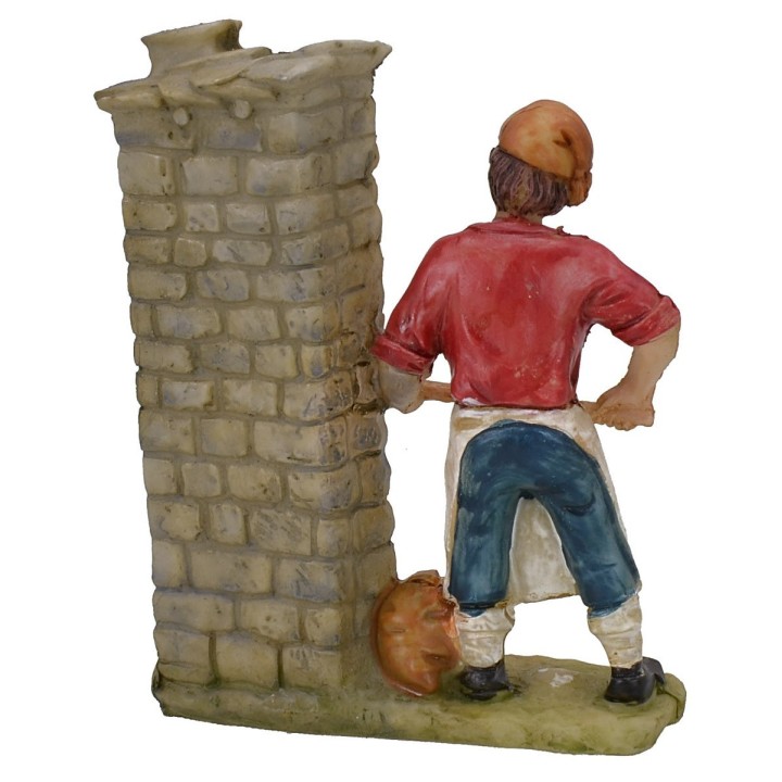Baker with oven in resin 9 cm