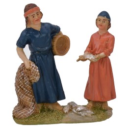 Scena pescatori in resina 9 cm