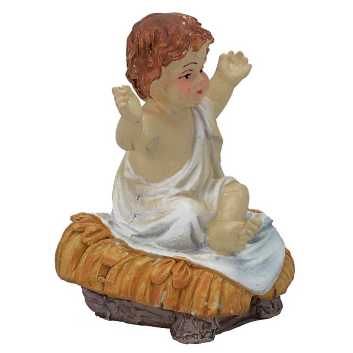 Niño Jesús sentado en resina de 7,5 cm de altura para estatuas