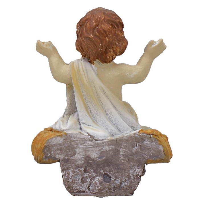 Sitting Baby Jesus in resin cm 7,5 h for statues h 20-24 cm