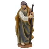 Saint Joseph with stick in resin 40 cm