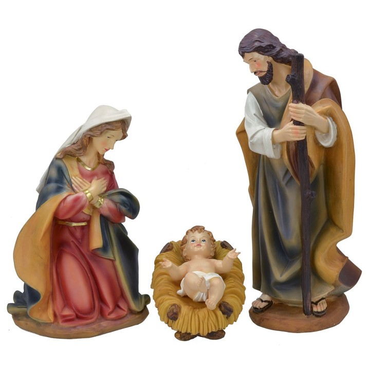 Natividad 3 sujetos en resina serie 40 cm