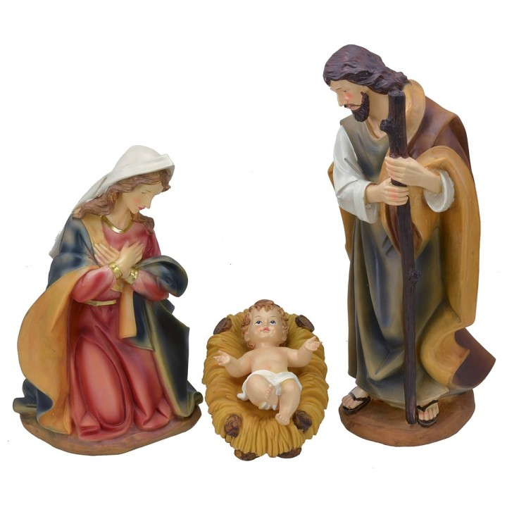 Natividad 3 sujetos en resina serie 40 cm