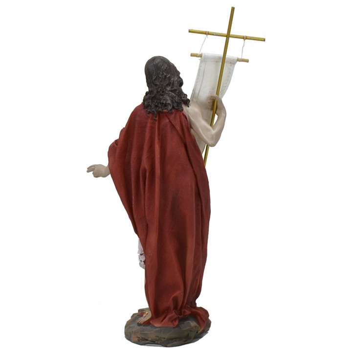 Gesù risorto con mantello rosso cm 27