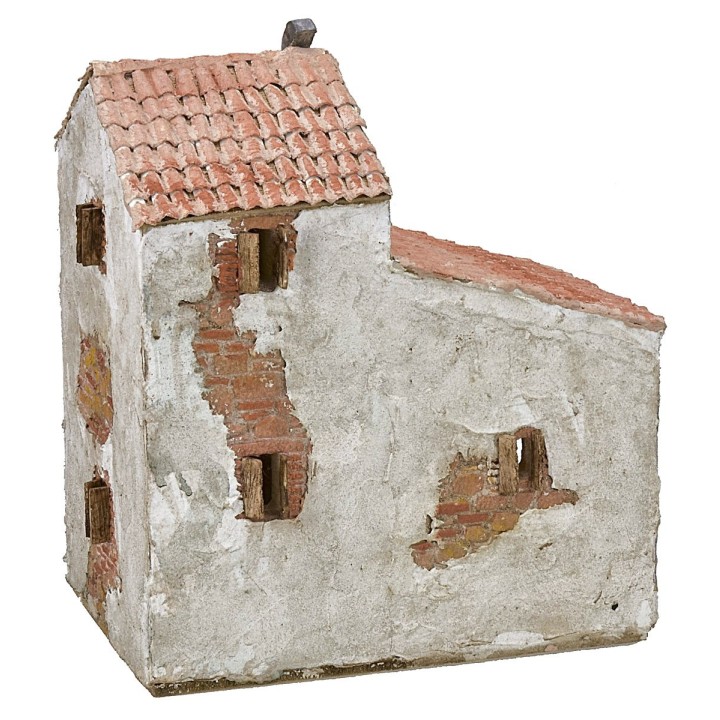 Stuccoed house with shop cm 24,5x16x30 h