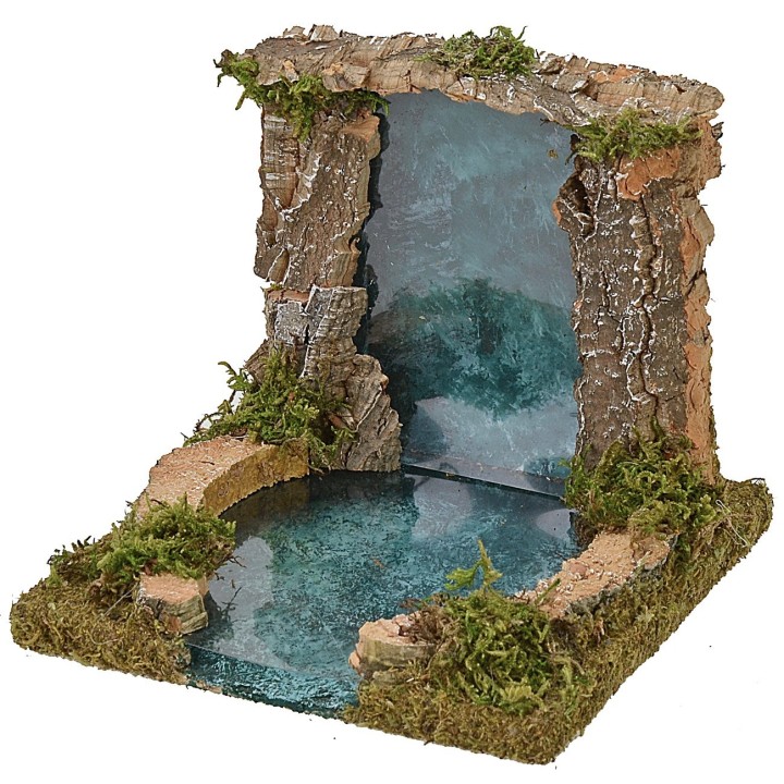 Waterfall and lake depth effect cm 13,5x13,5x12,5 h